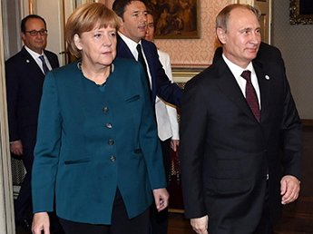 Переговоры Путина, Меркель и Олланда по Украине завершились