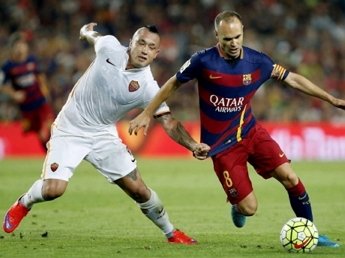 В матче Лиги чемпионов «Барселона» сыграли вничью с «Ромой»