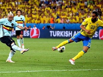 Бельгийцы под занавес матча вырвали победу у сборной Швеции