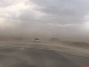 В Сети появилось видео мощной песчаной бури, накрывшей Тюмень