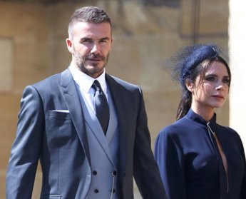 Виктория и Дэвид Бэкхэм оконфузились на свадьбе принца Гарри и Меган Маркл