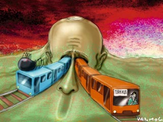 Карикатуры о терактах в московском метро опубликовали Индонезия и Бельгия 