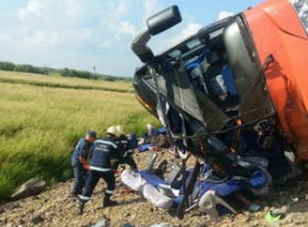 В ДТП в Забайкалье с автобусом погибли 10 человек