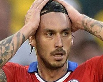 Чилийский футболист сделал тату в честь своего удара в перекладину на ЧМ-2014
