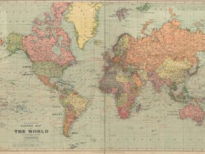 Карта мира 1922 года
