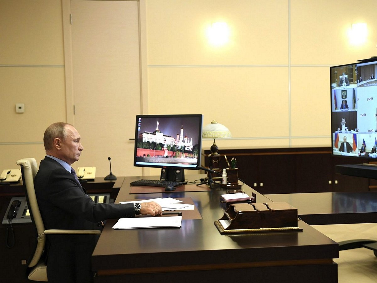 Владимир Путин видеоконференция