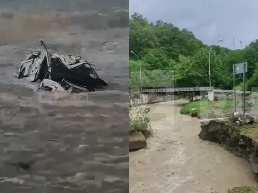 В Сочи машины с туристами смыло в Чёрное море: пропали две семьи с детьми -  TOPNews.RU