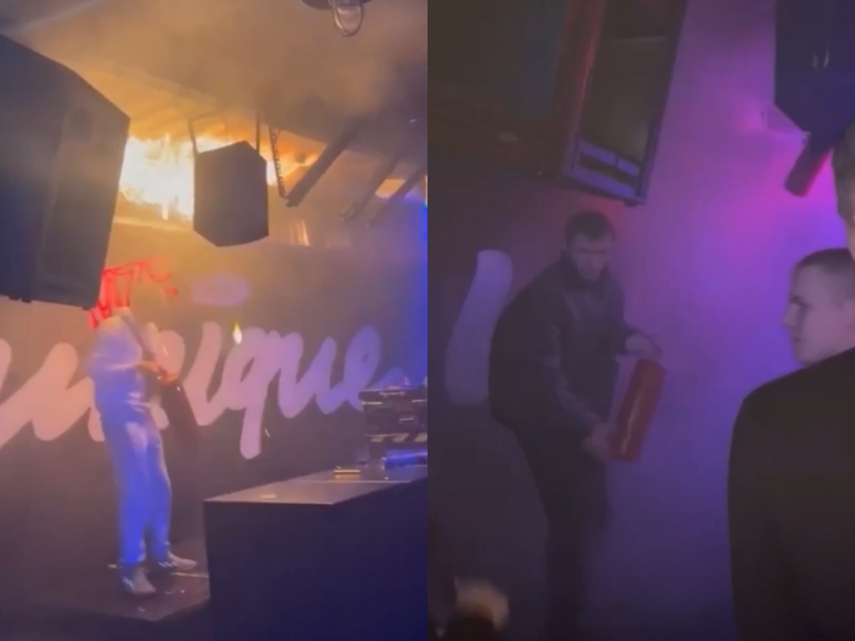 Танцевали на фоне огня: опубликовано видео пожара в ночном клубе Владивостока
