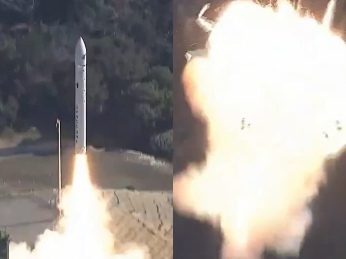 Эпичный взрыв ракеты частной компании Space One в Японии сняли на видео