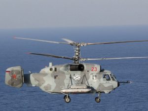 Телеграм-каналы сообщили о потере вертолёта Ка-29 над Чёрным морем