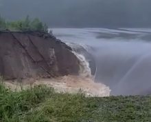 Прорыв дамбы на Киалимском водохранилище под Челябинском: близлежащие 4 села затоплены