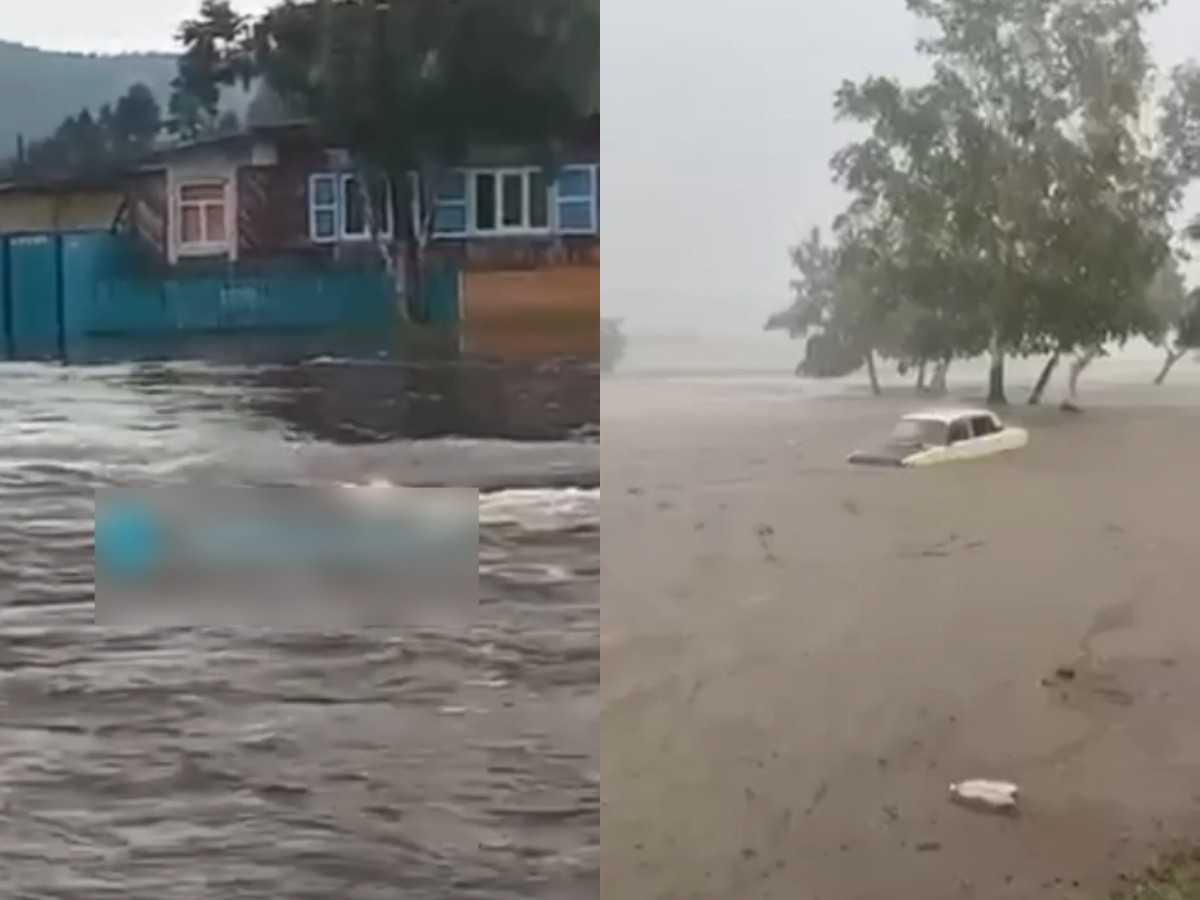 Паводок в Бурятии и Забайкалье: вода сносит мосты и топит федеральную трассу