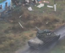 Опубликовано видео обстрела Abrams и Bradley домов мирных жителей под Курском